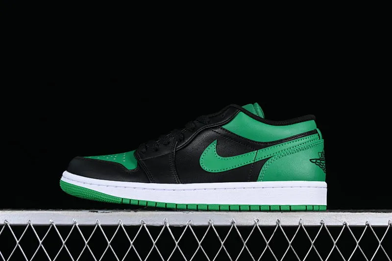 All categories Air Jordan Jordan series basketball shoes Air Jordan 1 Low G version pure original Air Jordan 1 Low "Lucky Green" AJ1 Joe 1 black green low-top basketball shoes 553558-065